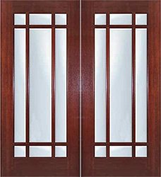 prairie style double doors