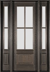 Affordable Mahogany Farmhouse with Flemish Glass