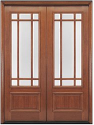 9 lite prairie double door